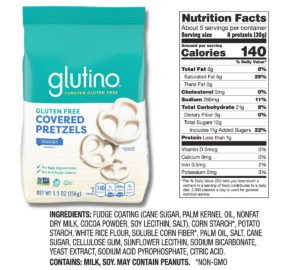 glutino gluten free yogurt covered pretzels